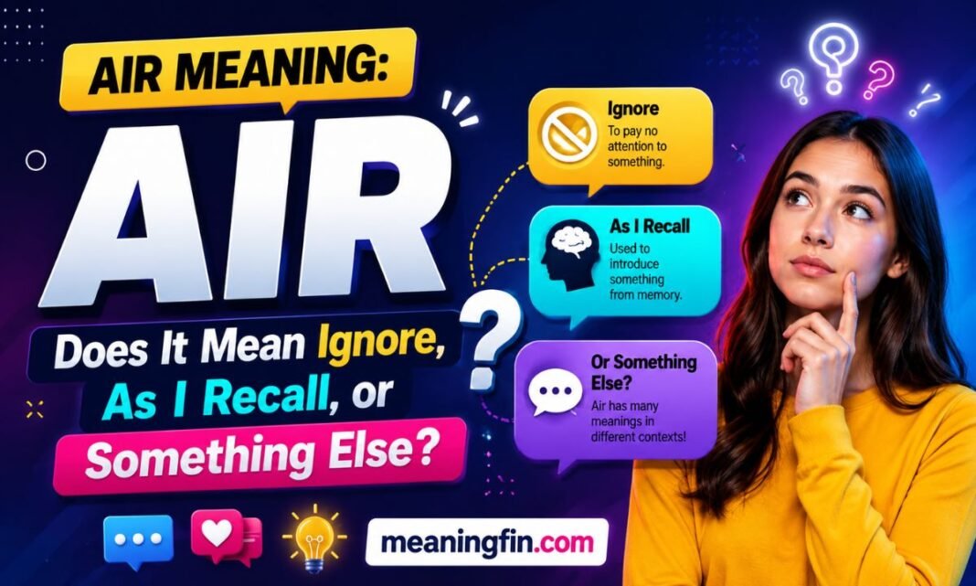 AIR meaning