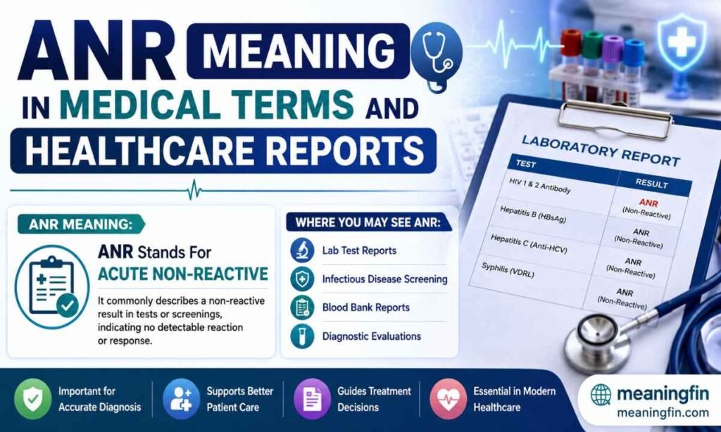 ANR Meaning in Medical Terms and Healthcare Reports