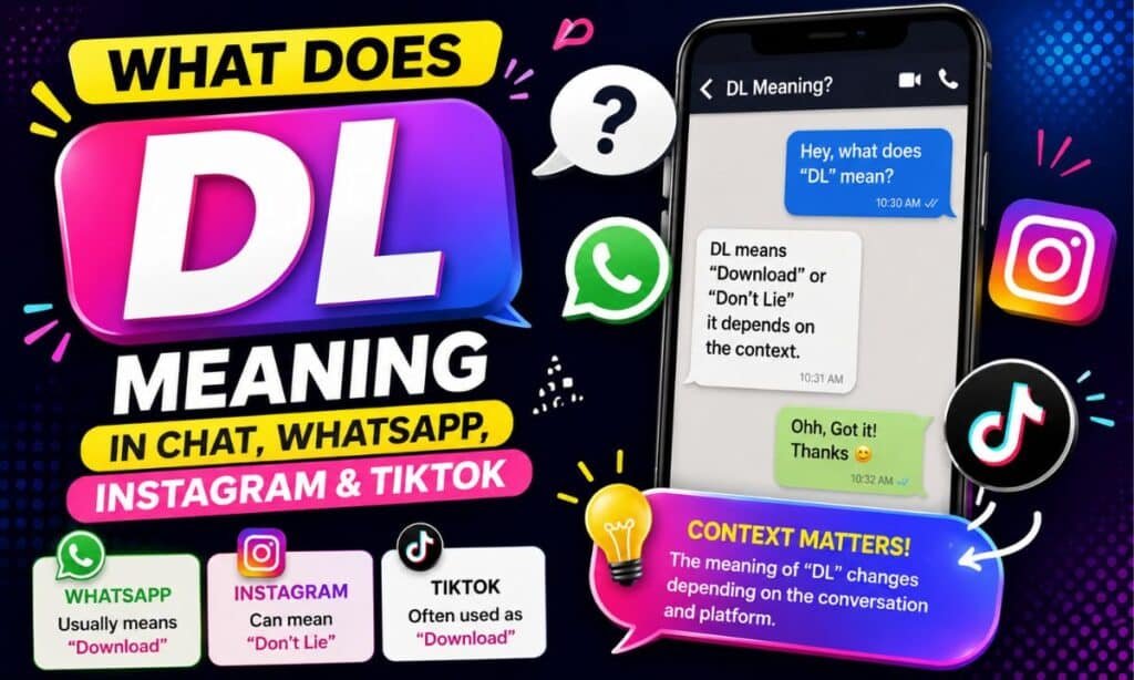 DL Meaning in Chat, WhatsApp, Instagram & TikTok
