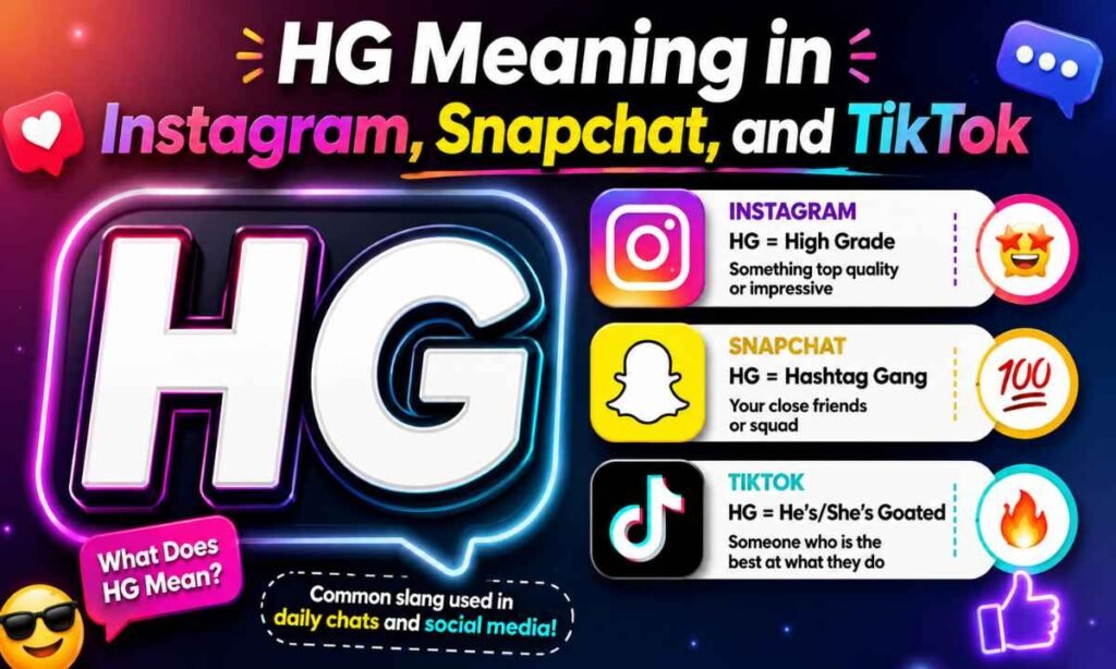HG Meaning in Instagram, Snapchat, and TikTok