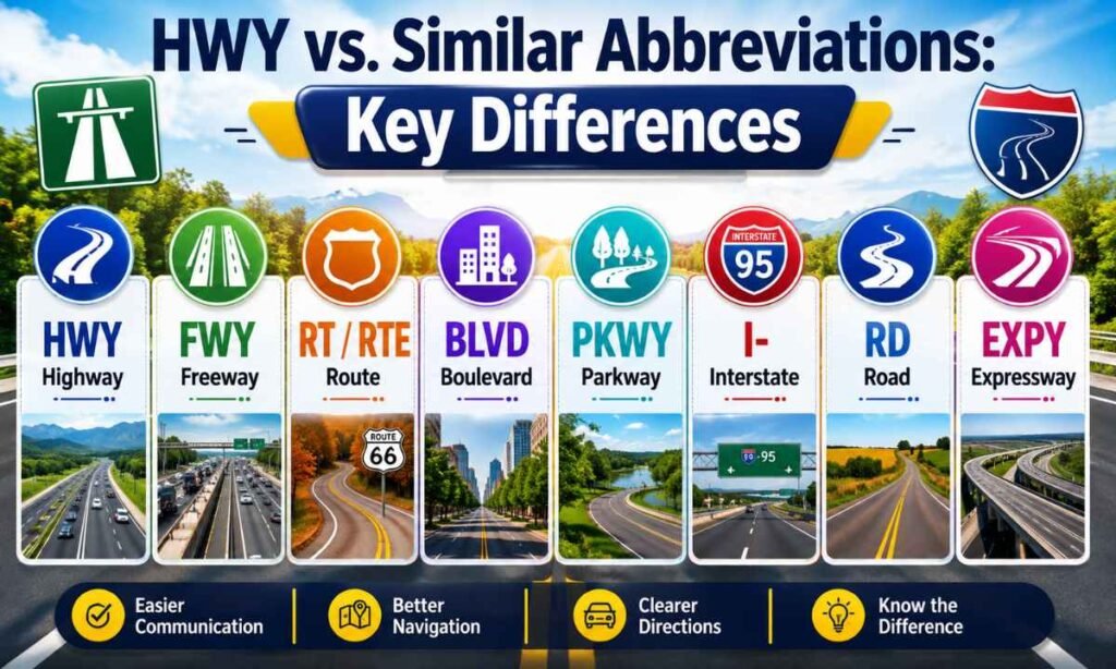 HWY vs. Similar Abbreviations_ Key Differences
