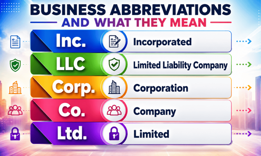 INC vs LLC vs Corp vs Co vs Ltd