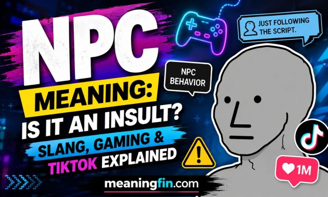 NPC Meaning: Is It an Insult? Slang, Gaming & TikTok Explained