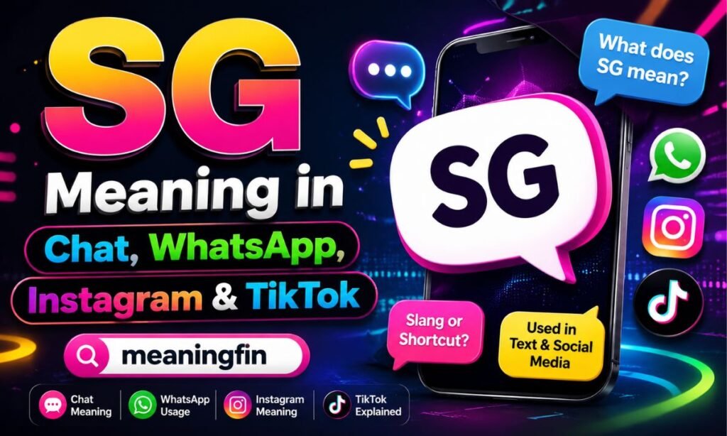 SG Meaning in Chat, WhatsApp, Instagram & TikTok