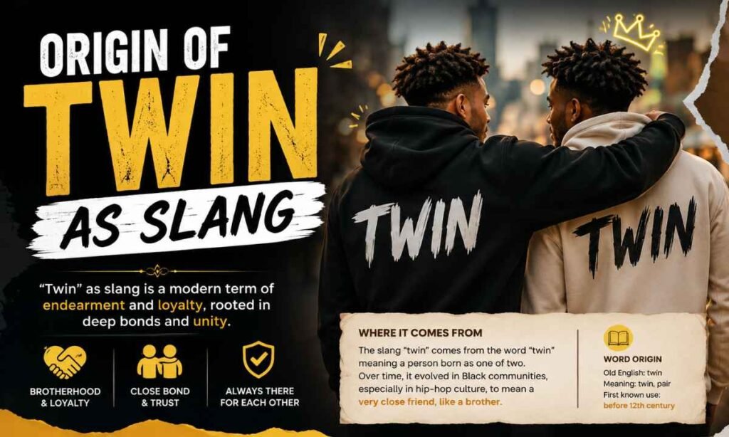 Origin of Twin as Slang