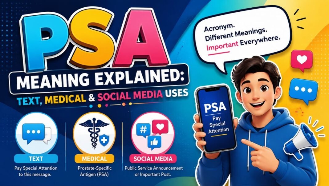 PSA Meaning Explained_ Text, Medical & Social Media Uses