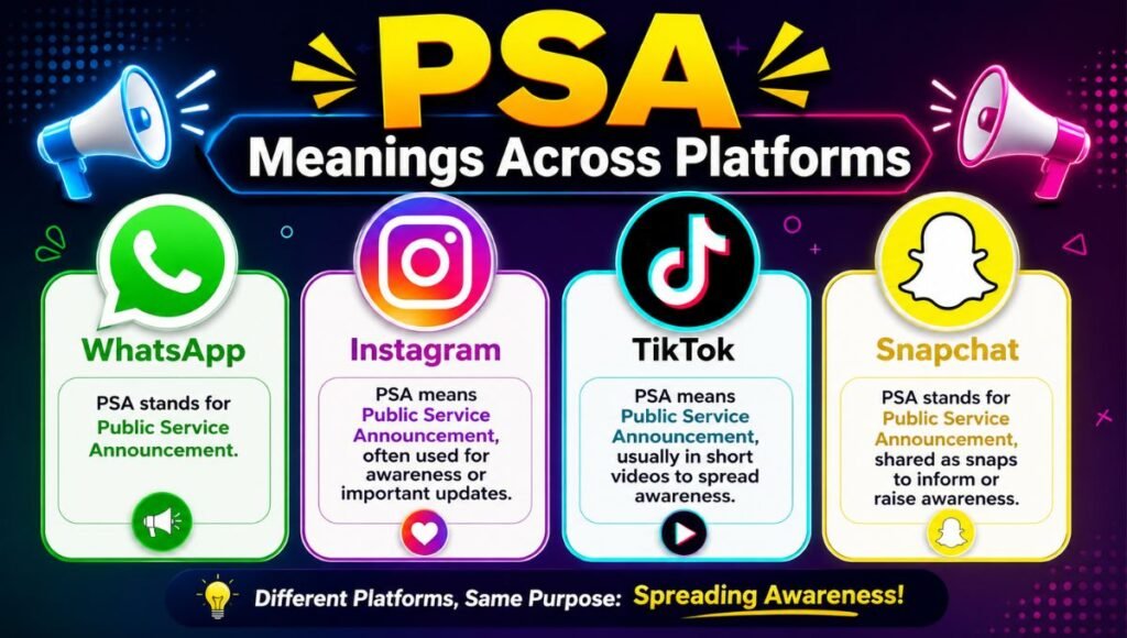 PSA Meanings Across Platforms