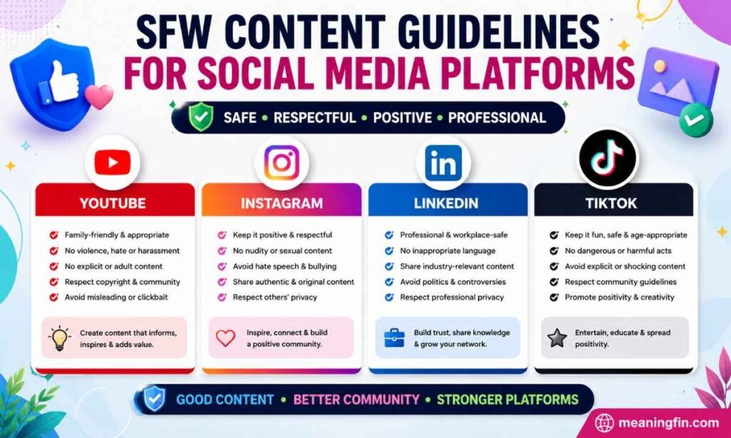 SFW Content Guidelines for Social Media Platforms