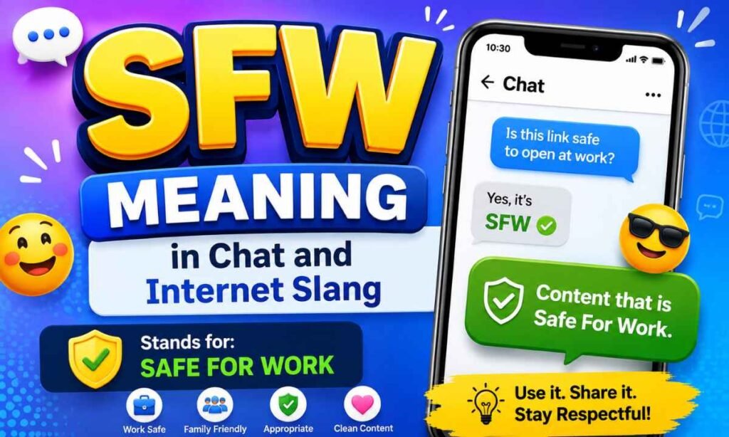 SFW Meaning in Chat and Internet Slang
