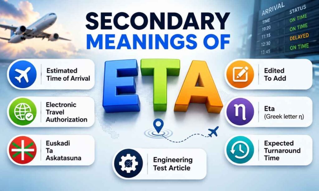 Secondary Meanings of ETA