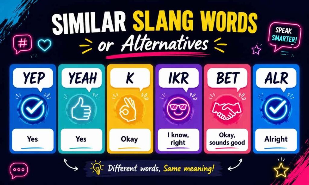 Similar Slang Words or Alternatives
