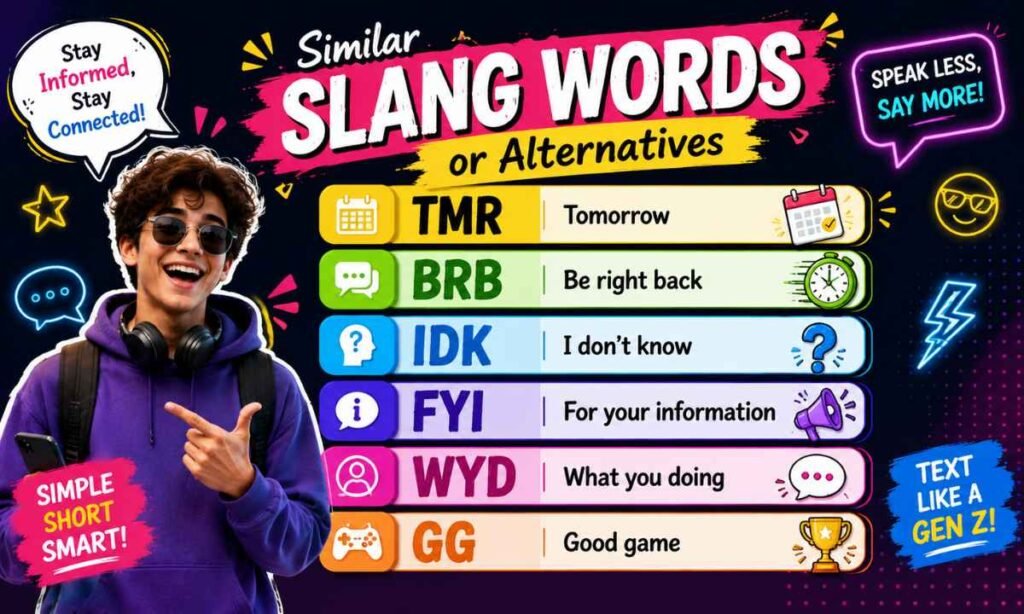 Similar Slang Words or Alternatives