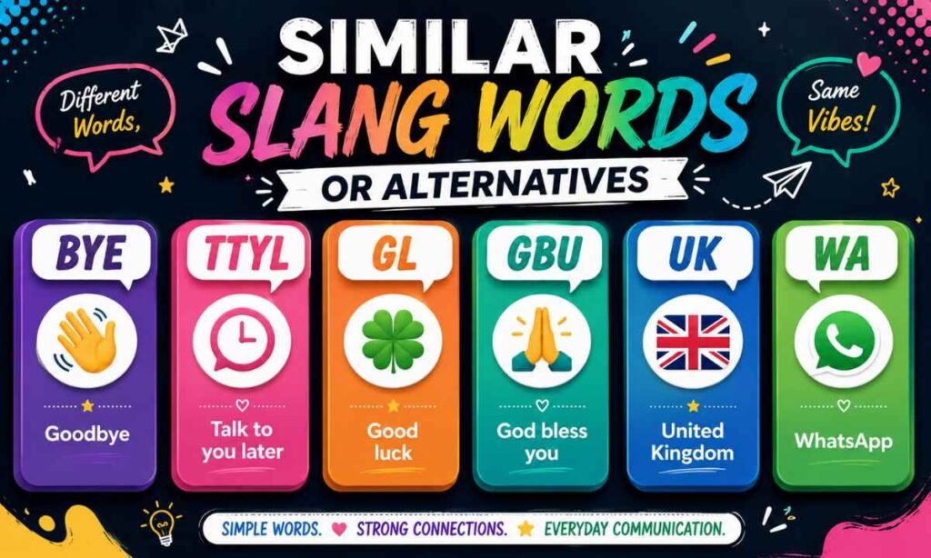 Similar Slang Words or Alternatives