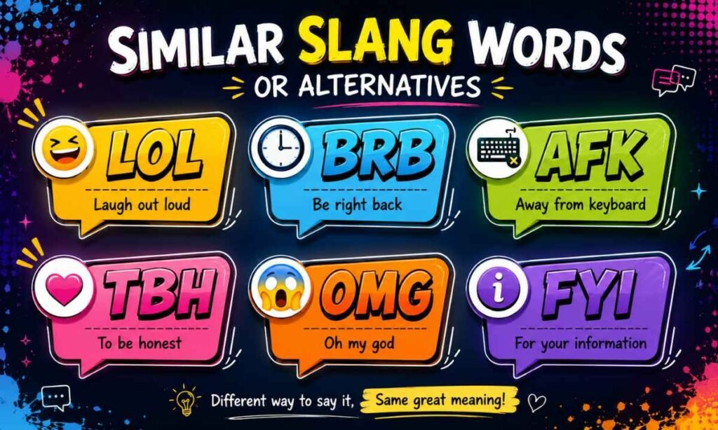 Similar Slang Words or Alternatives