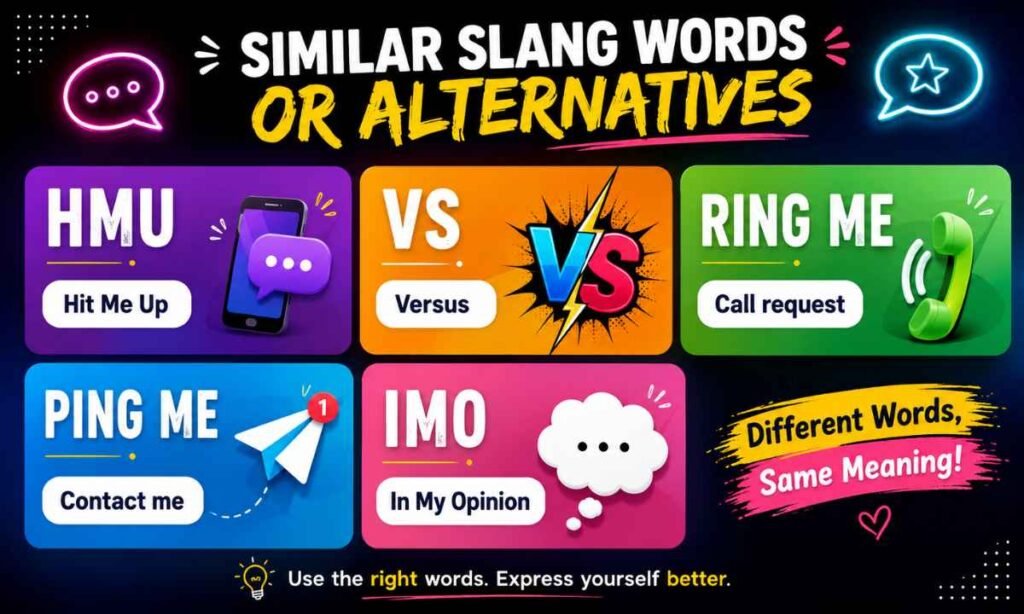 Similar Slang Words or Alternatives
