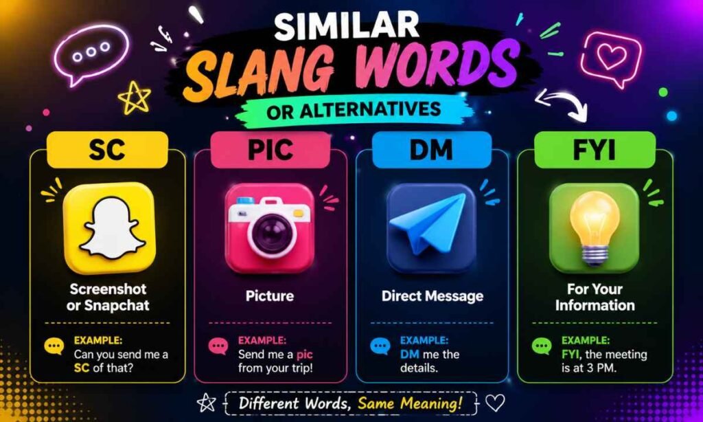 Similar Slang Words or Alternatives