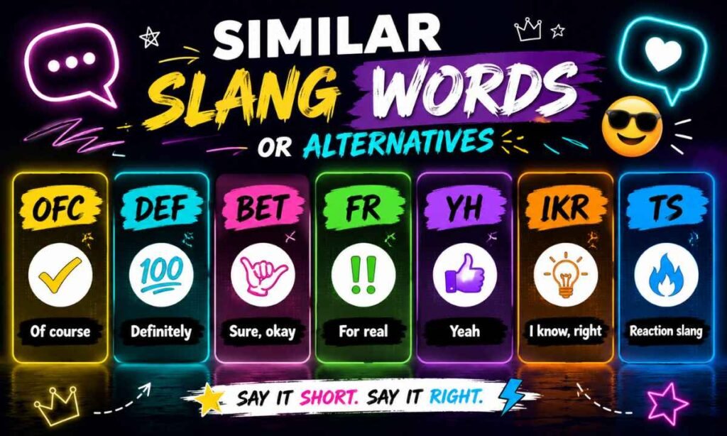 Similar Slang Words or Alternatives