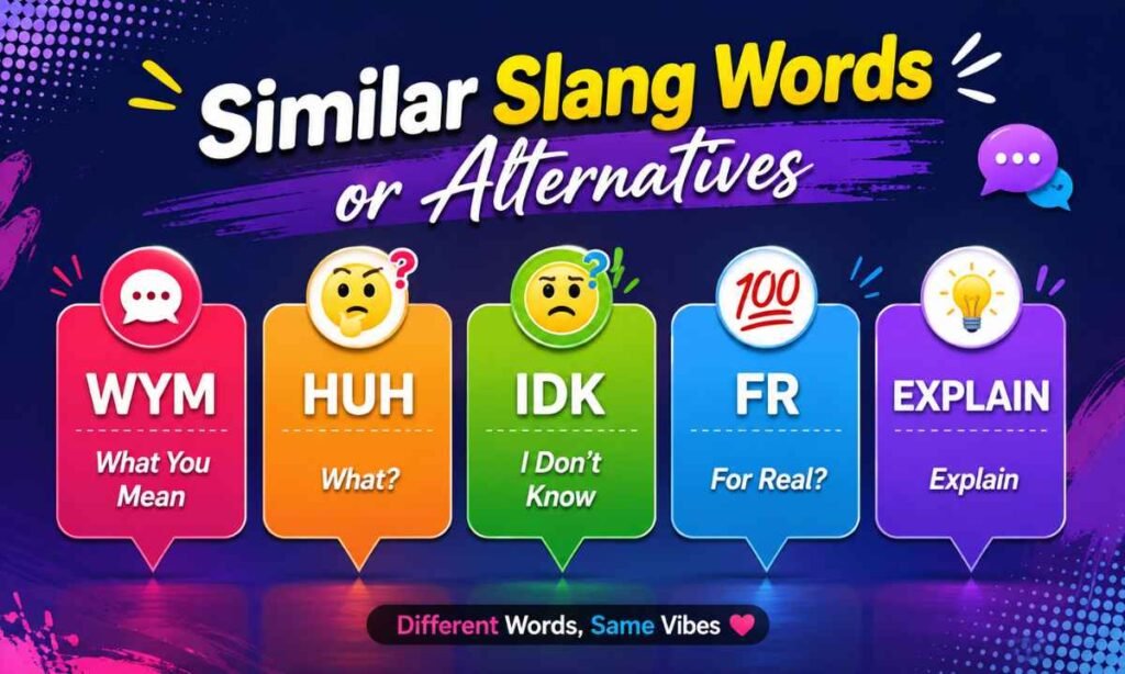 Similar Slang Words or Alternatives