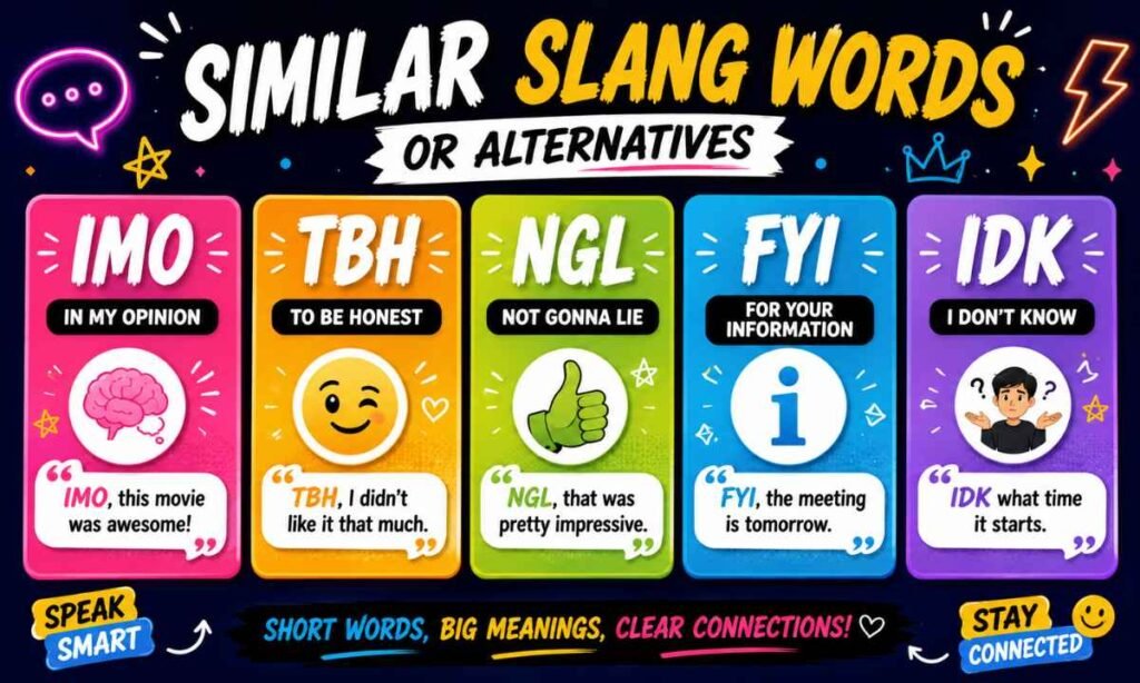 Similar Slang Words or Alternatives