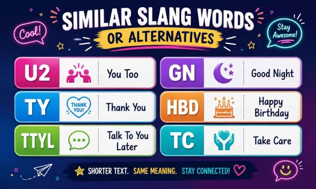 Similar Slang Words or Alternatives