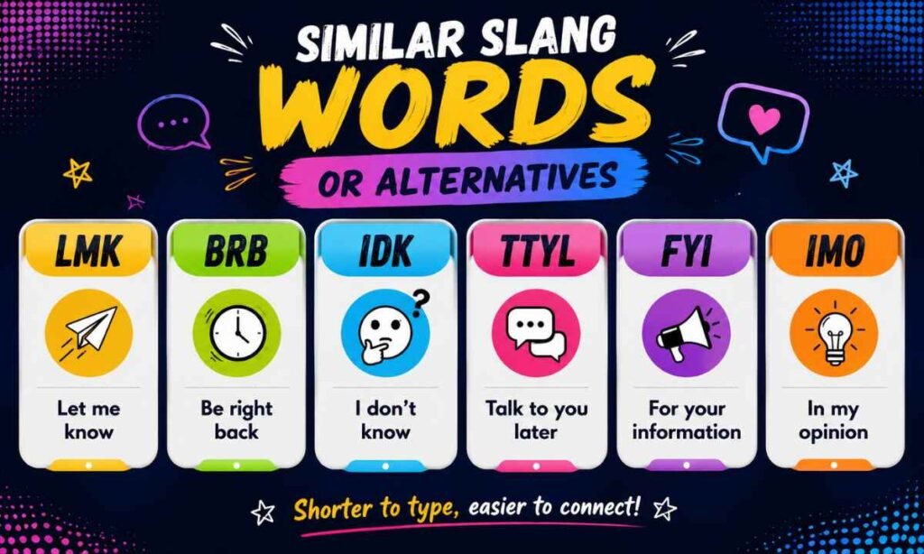 Similar Slang Words or Alternatives
