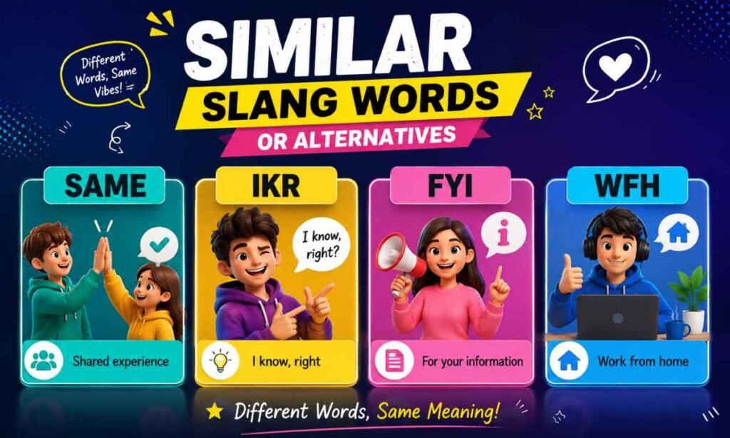 Similar Slang Words or Alternatives