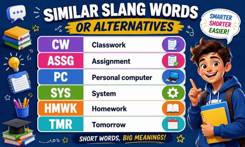 Similar Slang Words or Alternatives