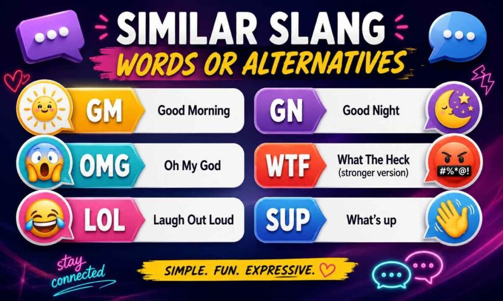 Similar Slang Words or Alternatives