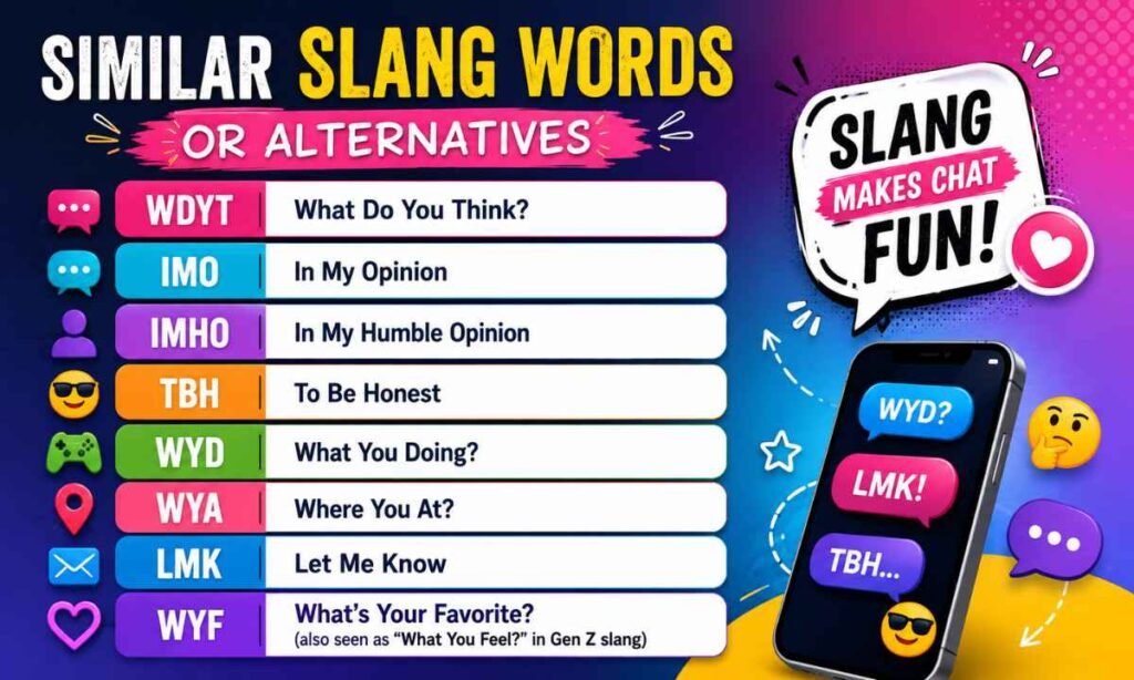 Similar Slang Words or Alternatives