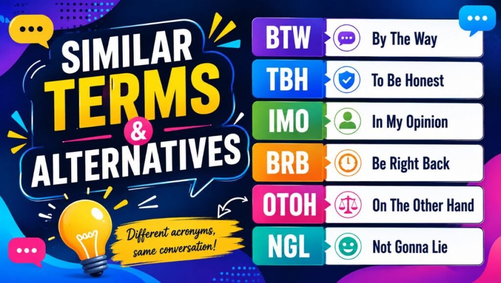 Similar Terms & Alternatives