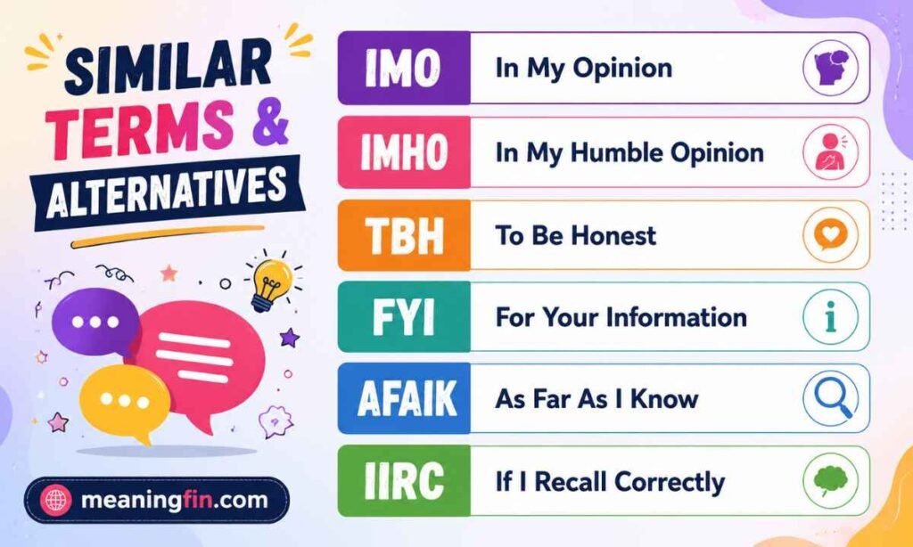Similar Terms & Alternatives