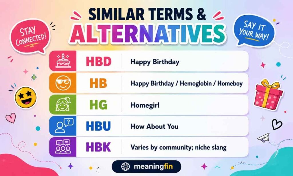 Similar Terms & Alternatives