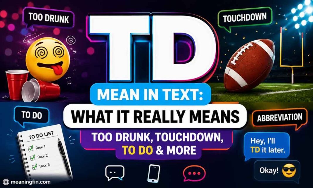 TD Mean in Text_ What It Really Means (Too Drunk, Touchdown, To Do & More)