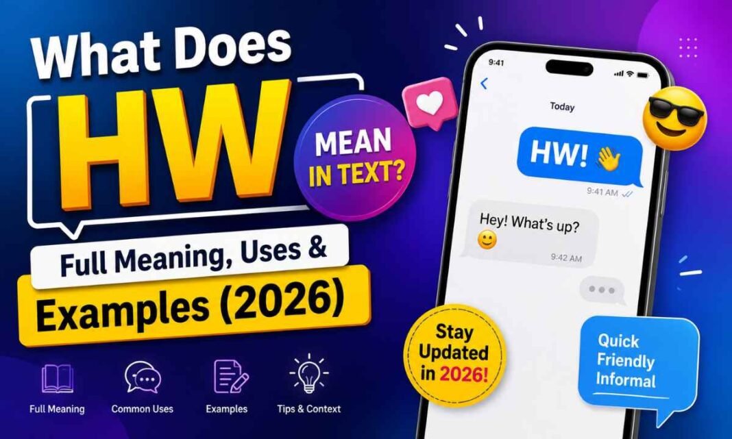 What Does HW Mean in Text_ Full Meaning, Uses & Examples (2026)
