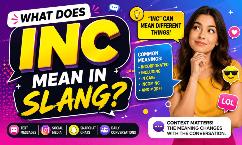 What Does INC Mean in Slang