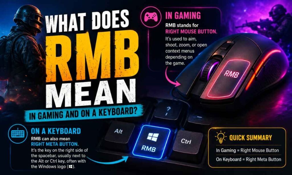 What Does RMB Mean in Gaming and on a Keyboard