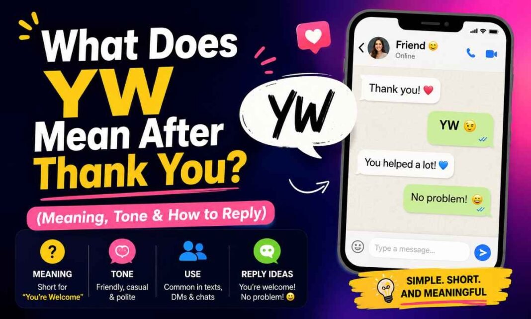 What Does YW Mean After Thank You_ (Meaning, Tone & How to Reply)