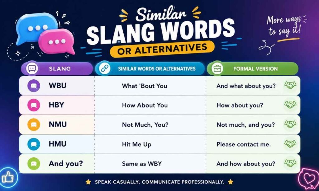 similar slang words